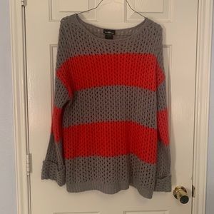 It’s Our Time Orange/Gray Sweatshirt XL NWOT